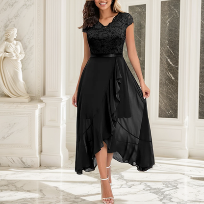 Noa | Dames Elegante Avondjurk | Midi