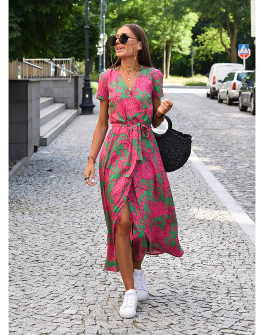 Mila | Dames Floral Zomerjurk | Midi