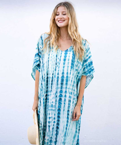 Nova | Dames Luchtige Boho Kaftan Zomerjurk | Maxi