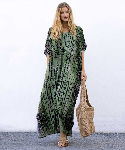 Mila | Dames Luchtige Boho Kaftan Zomerjurk | Maxi