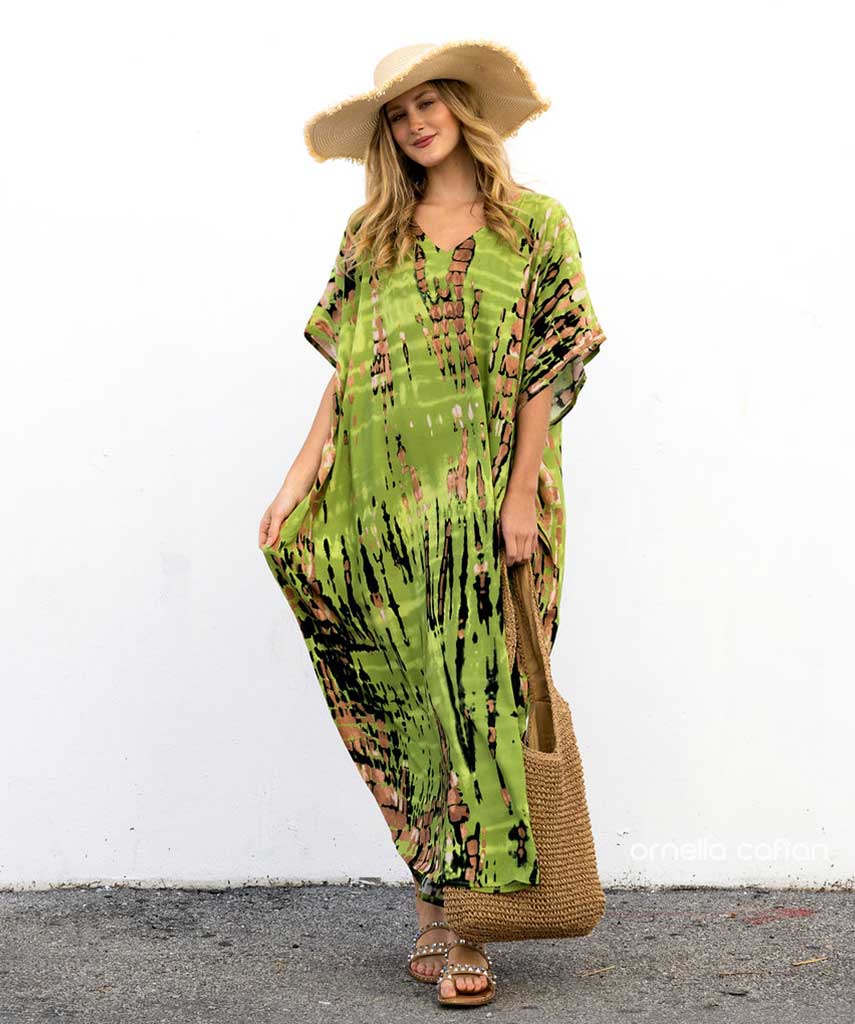 Elara | Dames Luchtige Boho Kaftan Zomerjurk | Maxi