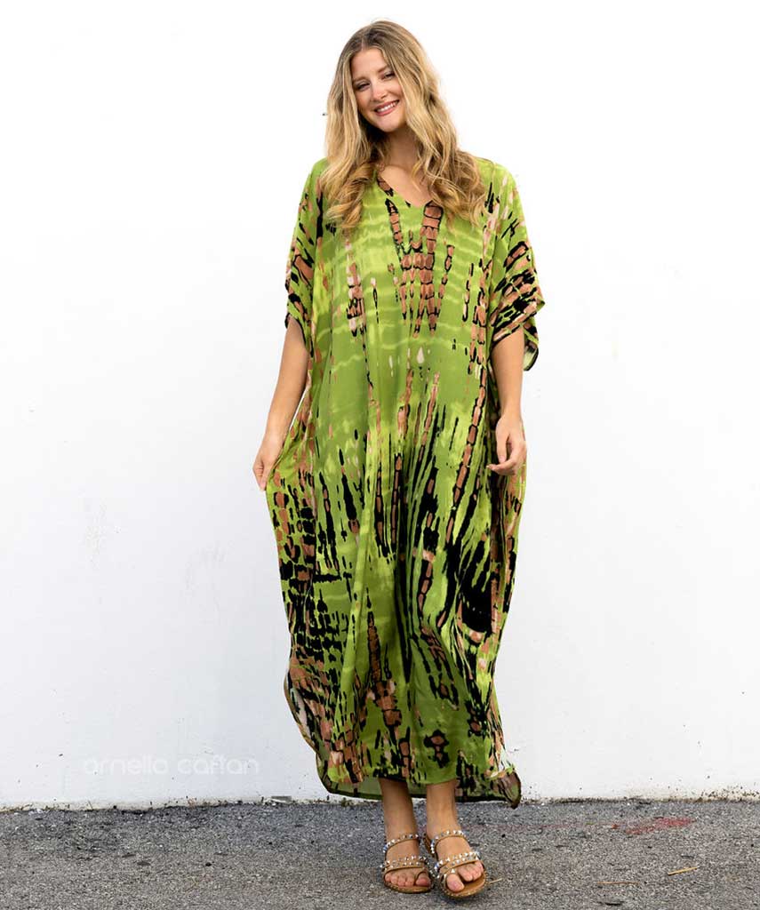 Elara | Dames Luchtige Boho Kaftan Zomerjurk | Maxi