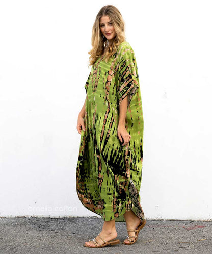 Elara | Dames Luchtige Boho Kaftan Zomerjurk | Maxi